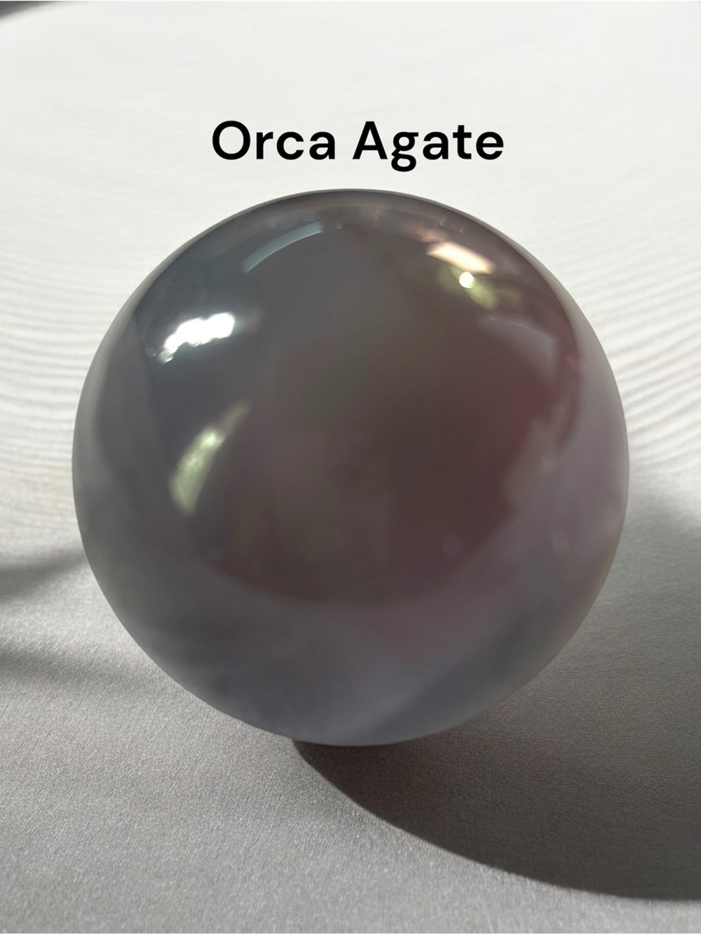 Orca Agate Sphere 45mm